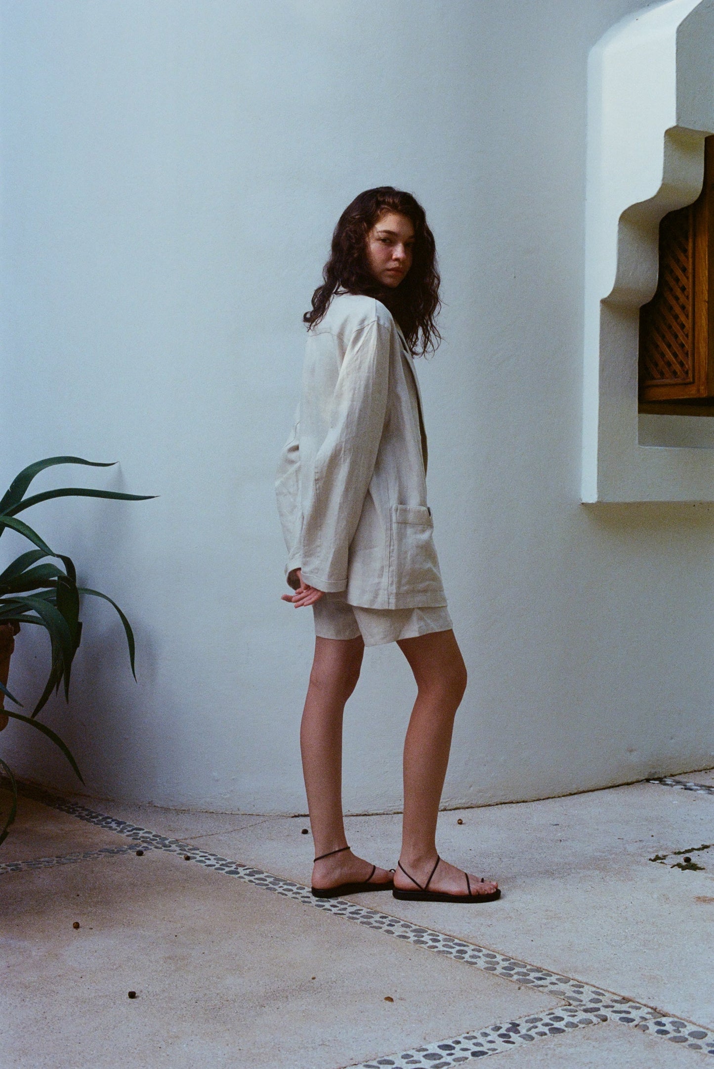 Easy-Going Jacket (Sand Linen)