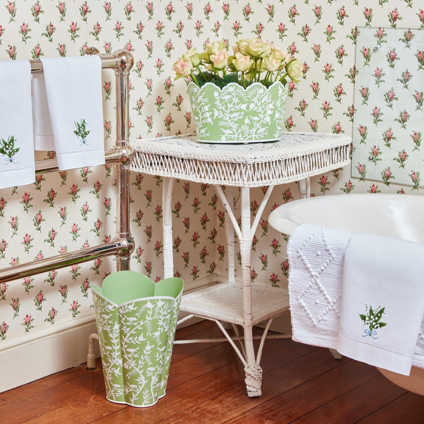 Lily of the Valley Linen Hand Towel