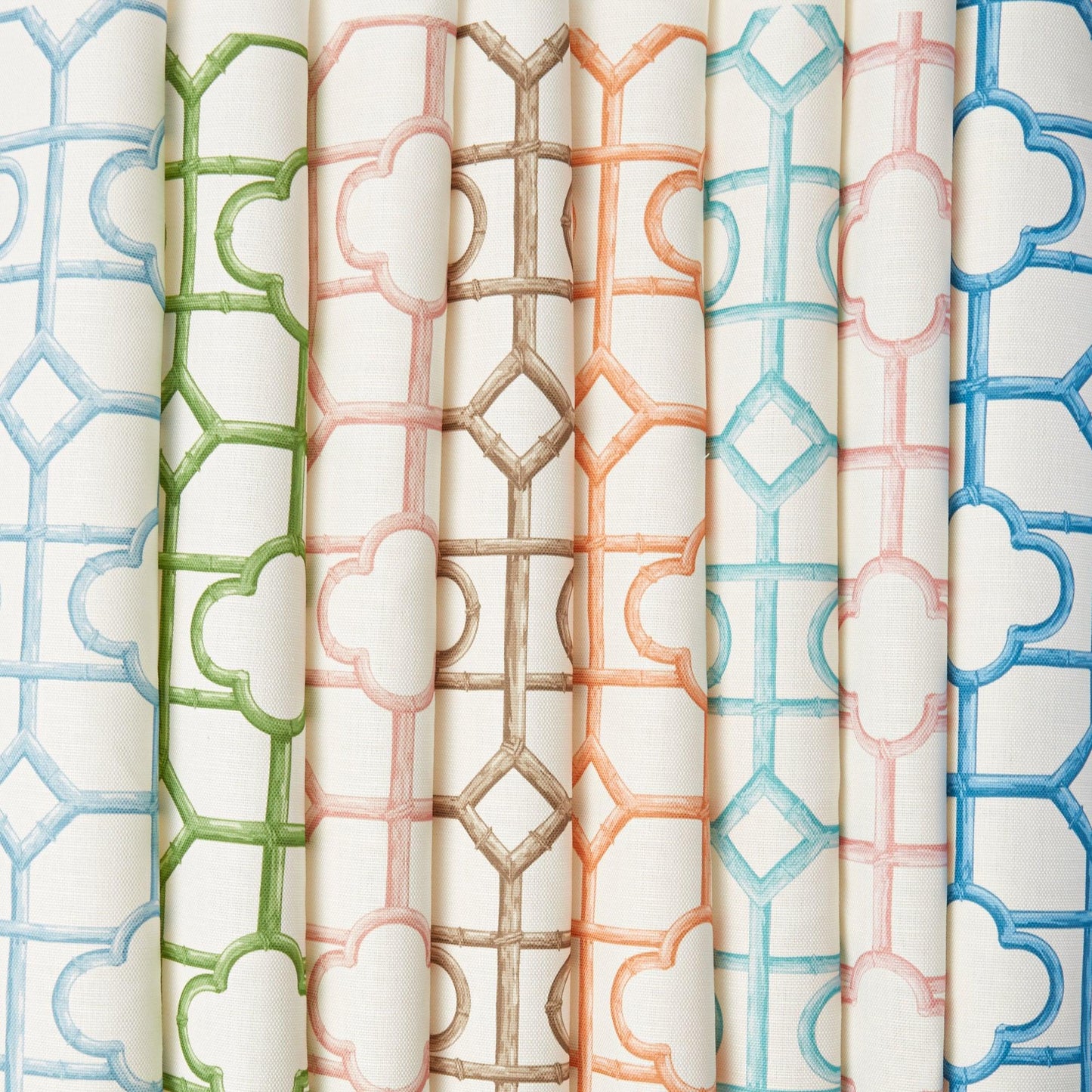 French Blue Shaded Bamboo Fabric