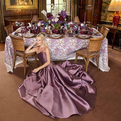Purple Pandora Dinner & Starter Plates (Set of 8)