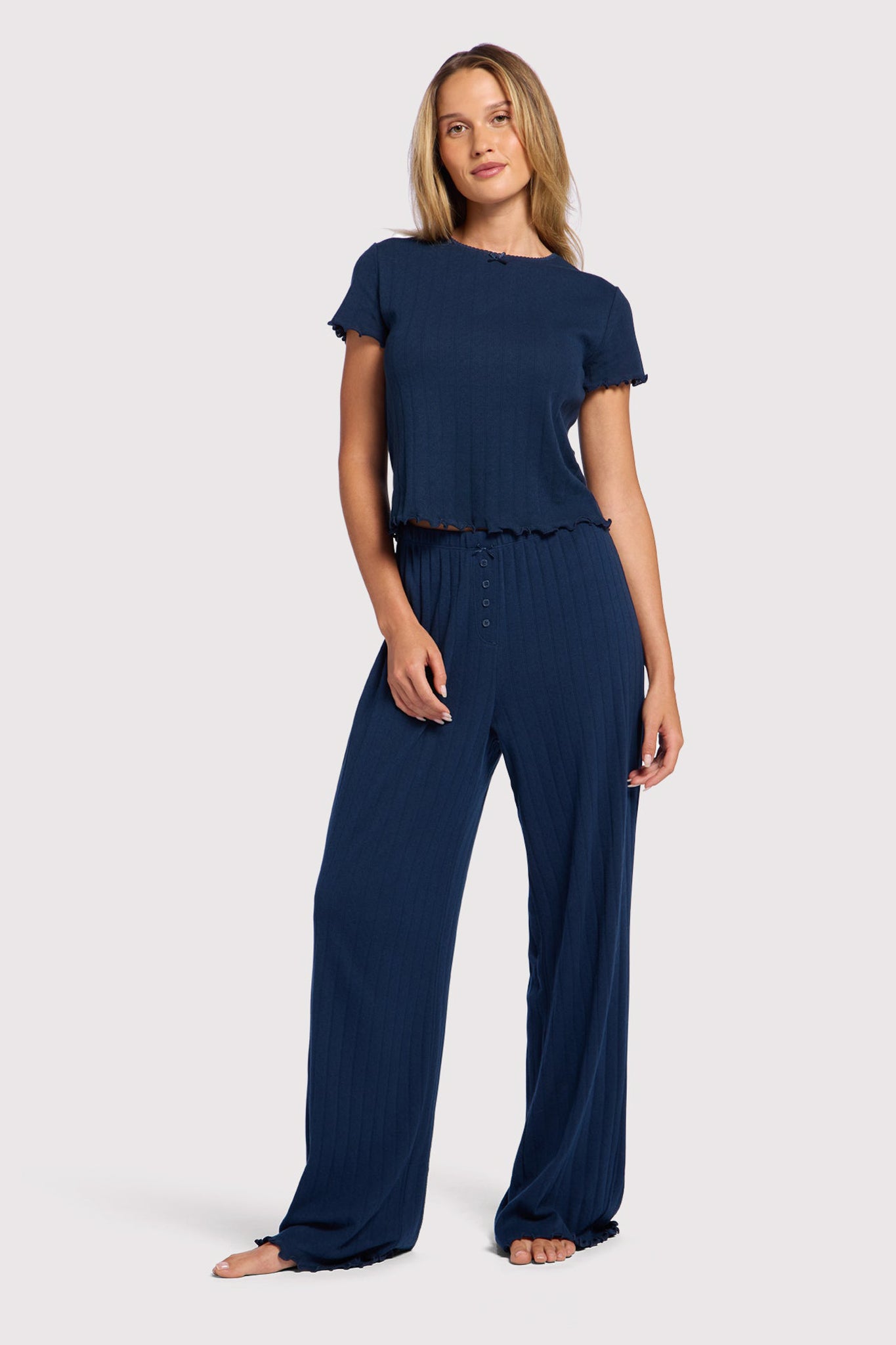 Pointelle Pajama Pant Set