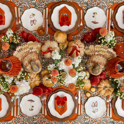 Scalloped Mushroom Starter Plate (Brown)