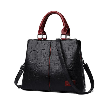 PU Leather Casual Crossbody Bags for Women Ladies Luxury Designer Tote Handbag Female Large Capacity Travel Shoulder Bag Sac