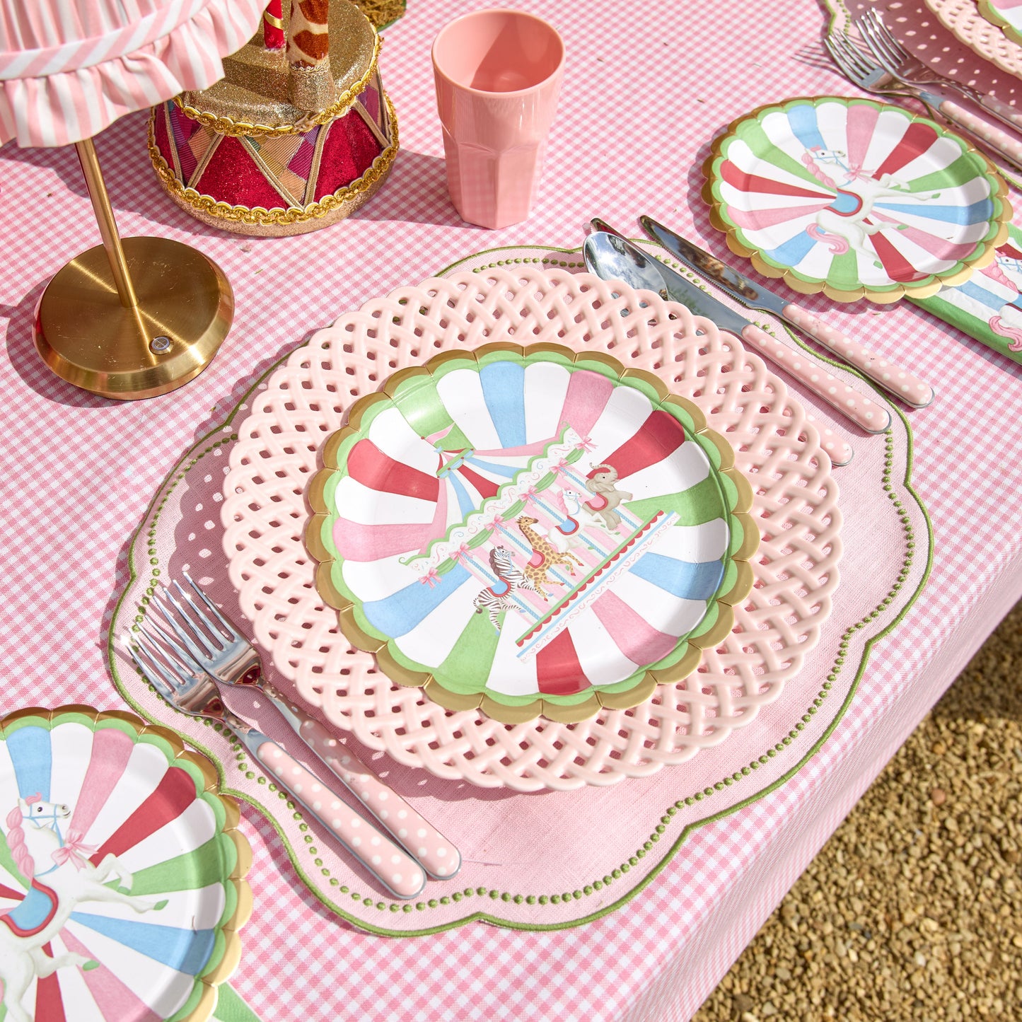 Pink Polka Dot Cutlery (5 piece)