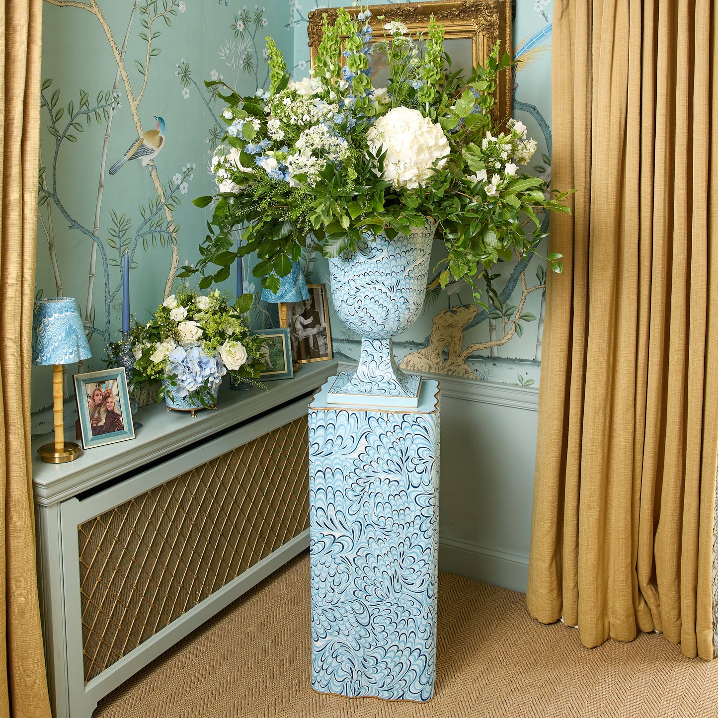 Blue Marble Urn