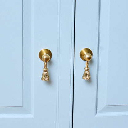 Rope Tassel Brass Knob (Pair)