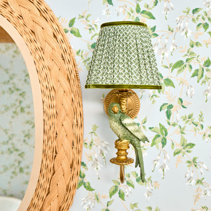 Olive Lotus Lampshade (18cm)