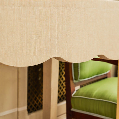Grasscloth Console Table
