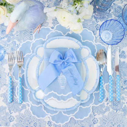 Blue Personalisable Grosgrain Bow
