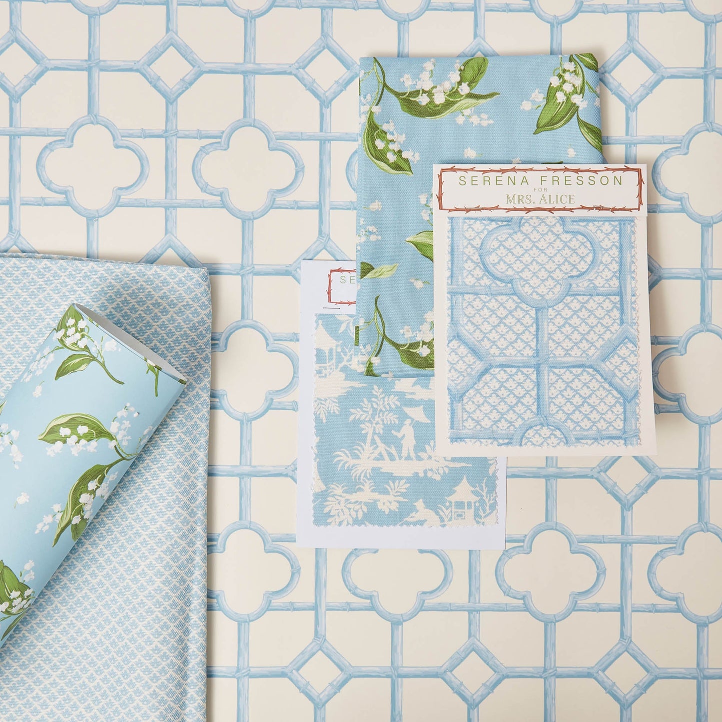 Blue Shaded Bamboo Wallpaper