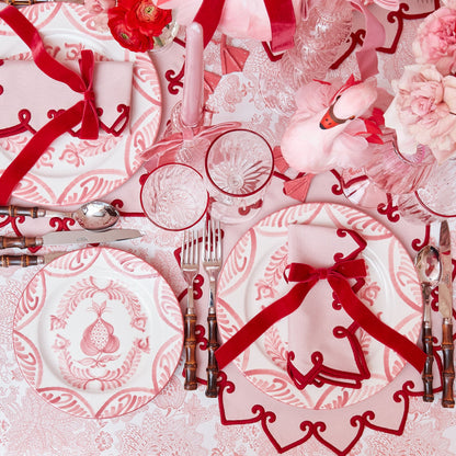 Pink & Red Angelina Napkins (Set of 4)