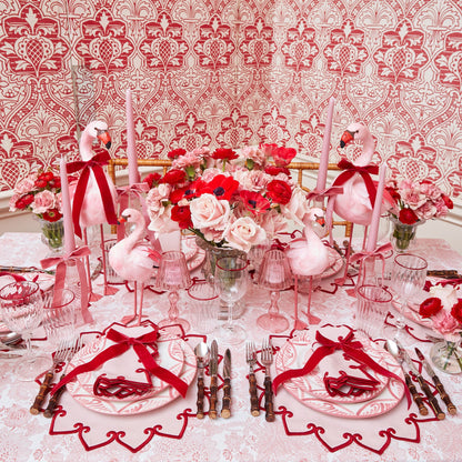 Pink & Red Angelina Placemats & Napkins (Set of 4)