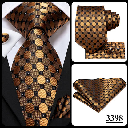 Hi-Tie 8.5cm Business Black Solid Paisley 100% Silk Men's Tie Neck Strip Ties for Men Formal Luxury Wedding Neckties Gravatas