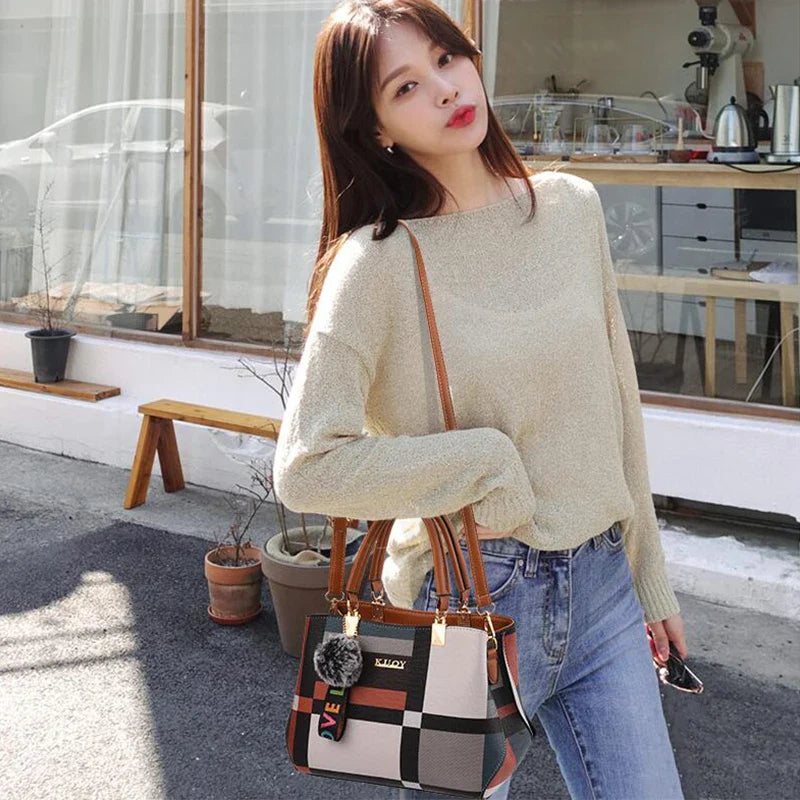 PU Leather Casual Crossbody Bags for Women Ladies Luxury Designer Tote Handbag Female Large Capacity Travel Shoulder Bag Sac