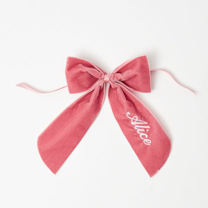 Dusty Pink Personalisable Bow