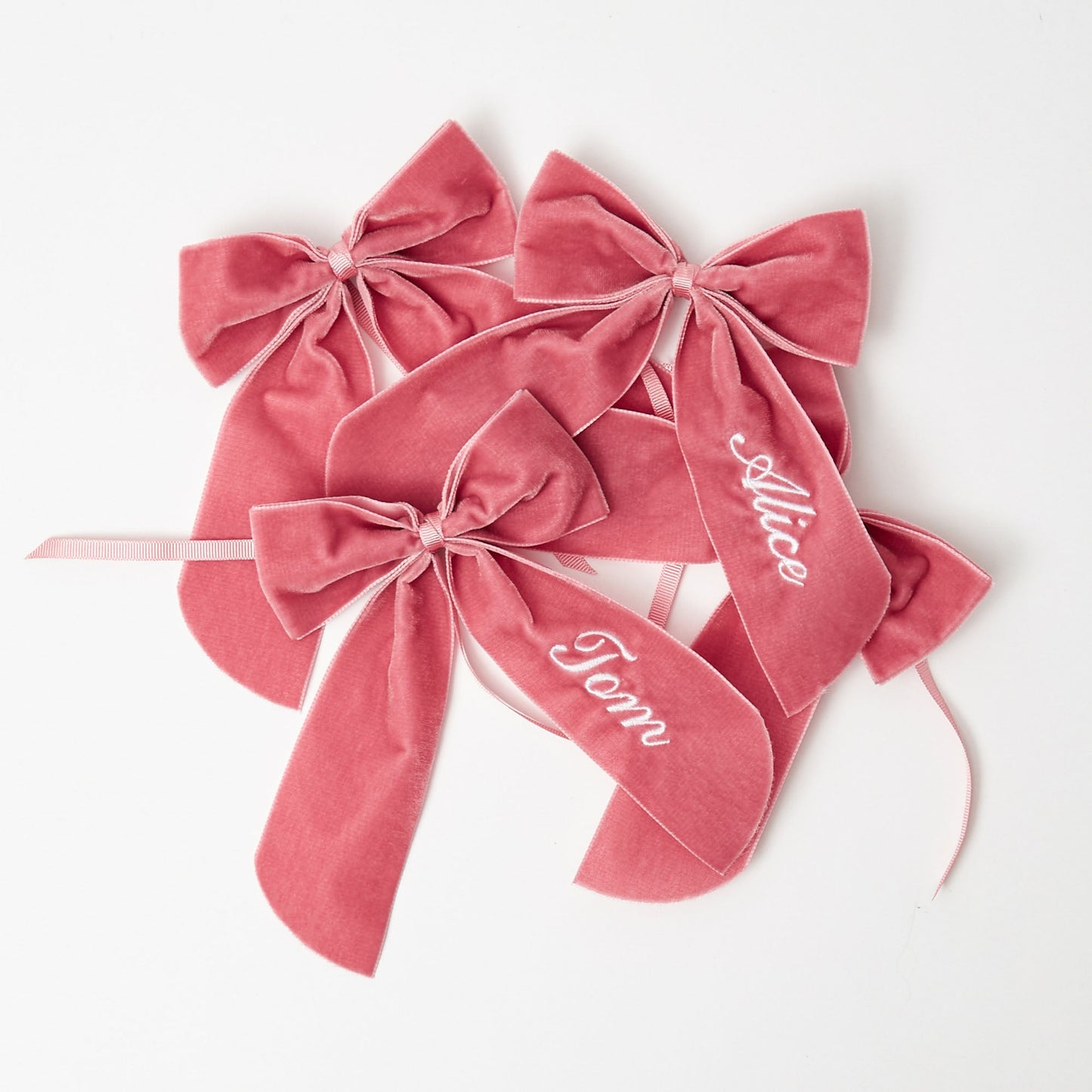Dusty Pink Personalisable Bow