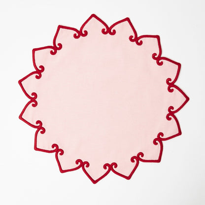 Pink & Red Angelina Placemats & Napkins (Set of 4)