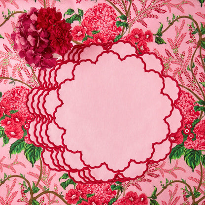 Pink Carolina Placemats & Napkins (Set of 4)