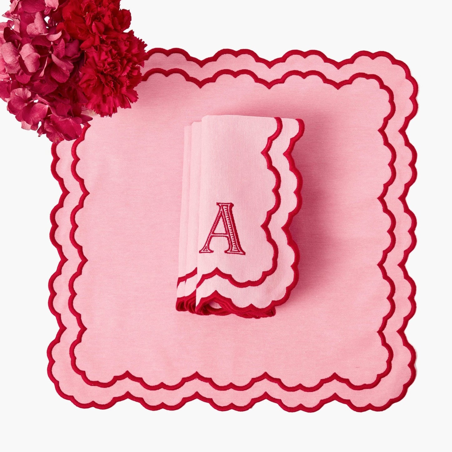 Pink Carolina Placemats & Napkins (Set of 4)