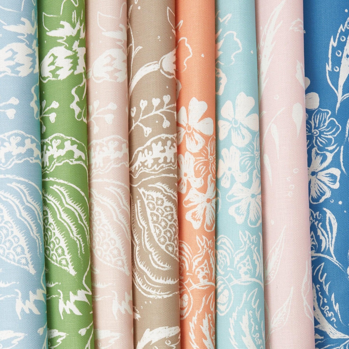 Blue Chelsea Square Fabric