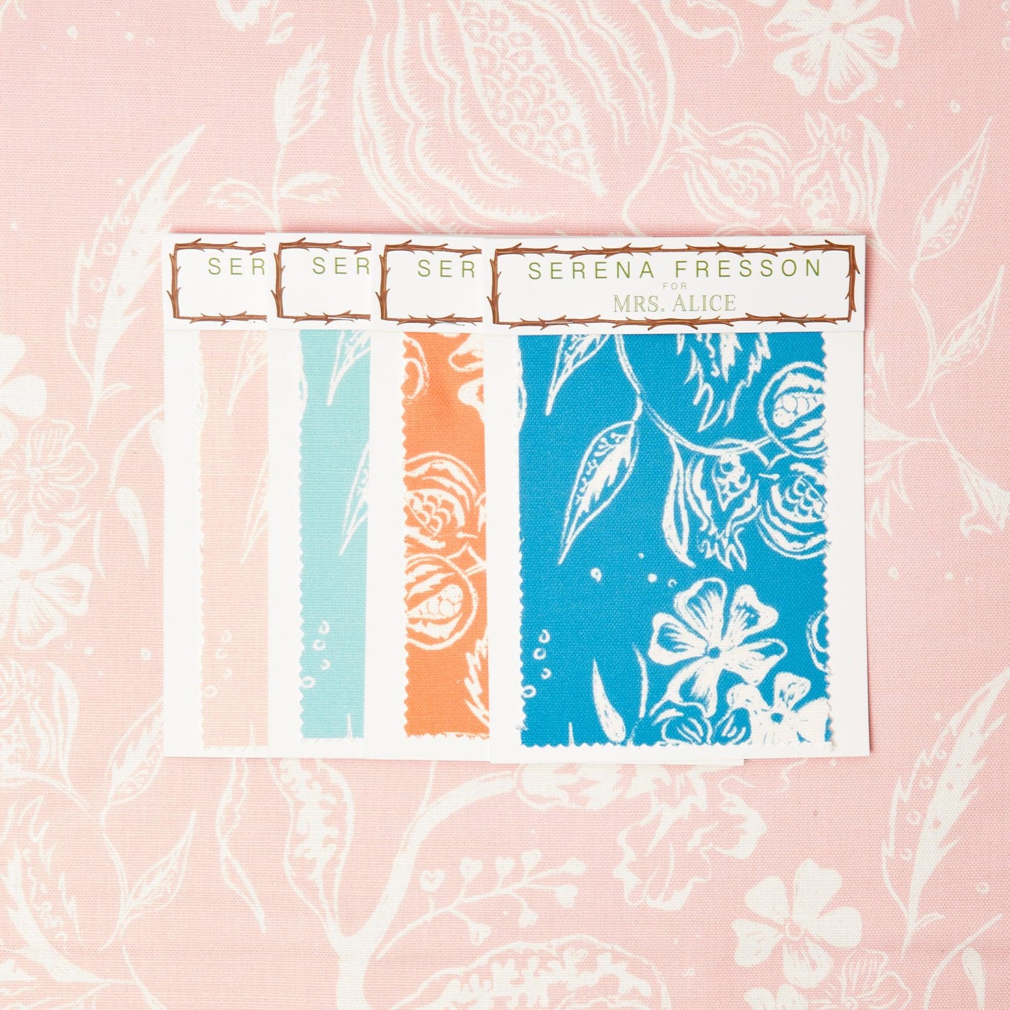 Palm Beach Pink Chelsea Square Fabric