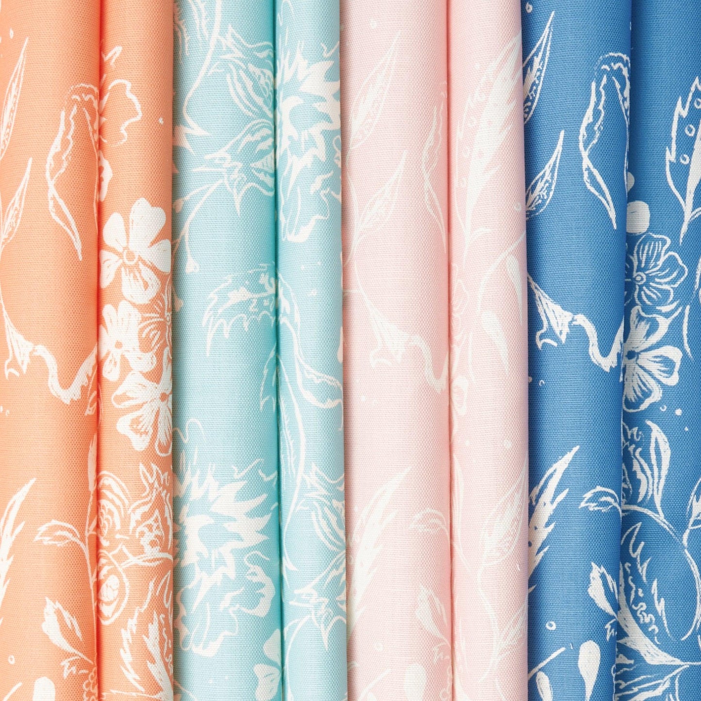 Palm Beach Pink Chelsea Square Fabric