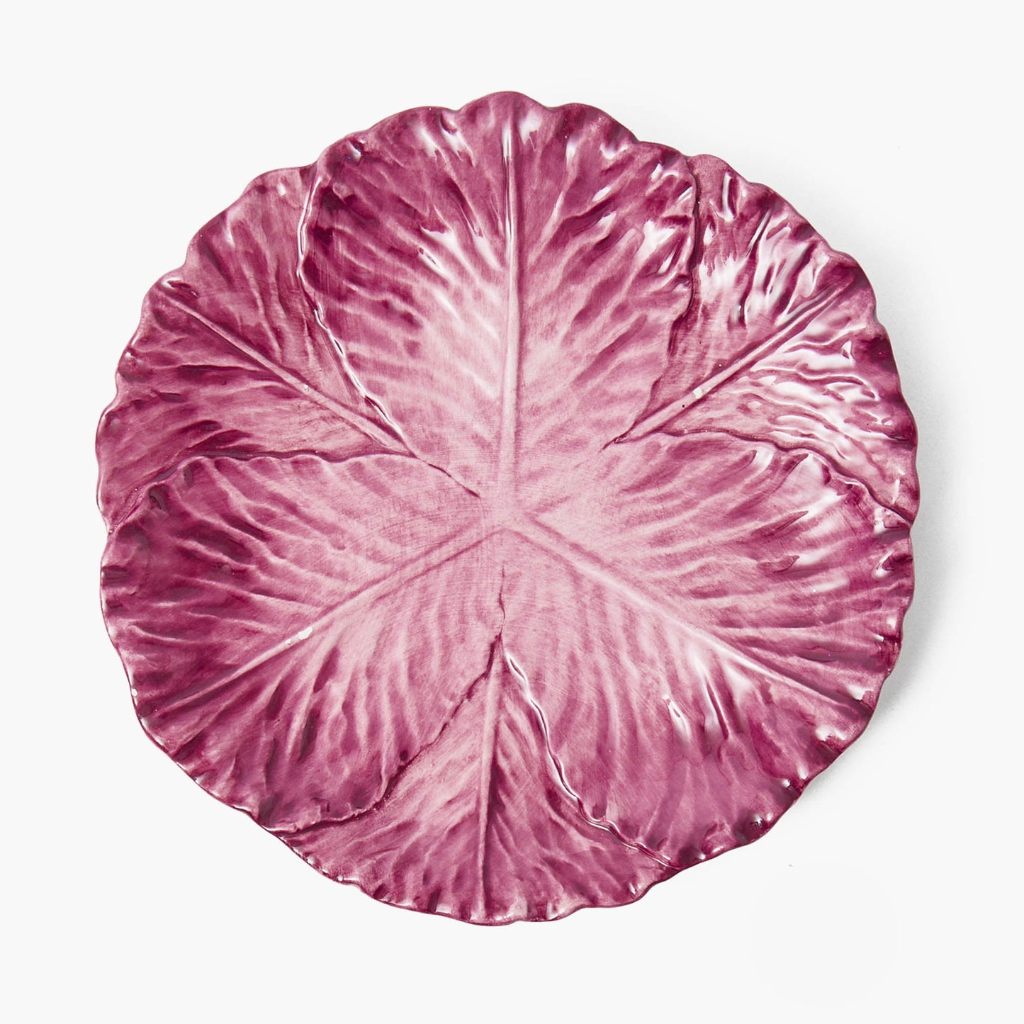 Aubergine Serena Cabbage Dinner Plates (Set of 4)