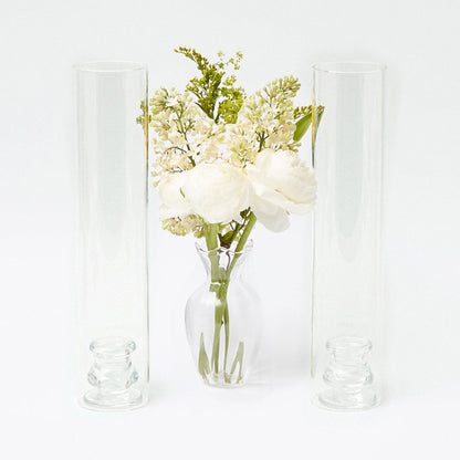 Claudia Hurricane Glass Candle Holders (Pair)