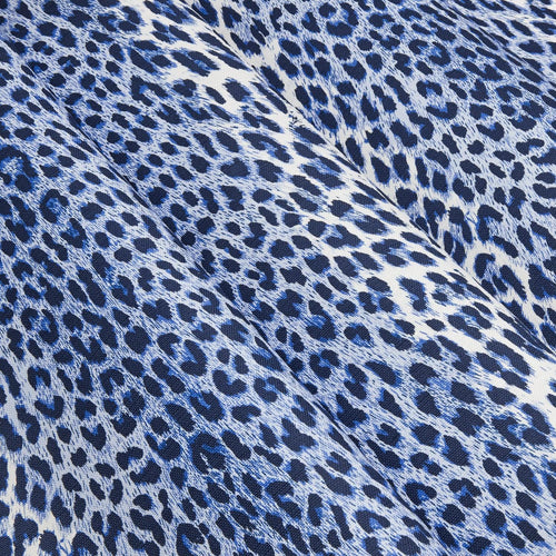 Cobalt Blue Leopard Fabric