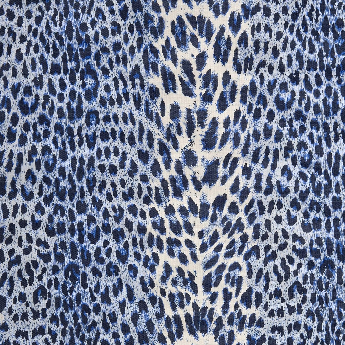 Cobalt Blue Leopard Fabric