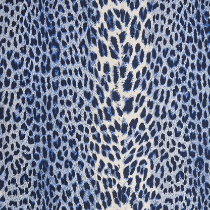 Cobalt Blue Leopard Fabric