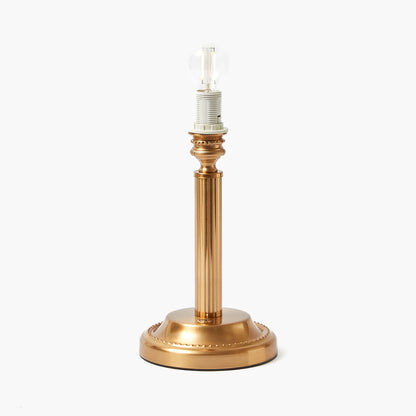 Corinthian Rechargeable Lamp with Burnt Orange Velvet Bow Shade (18cm)