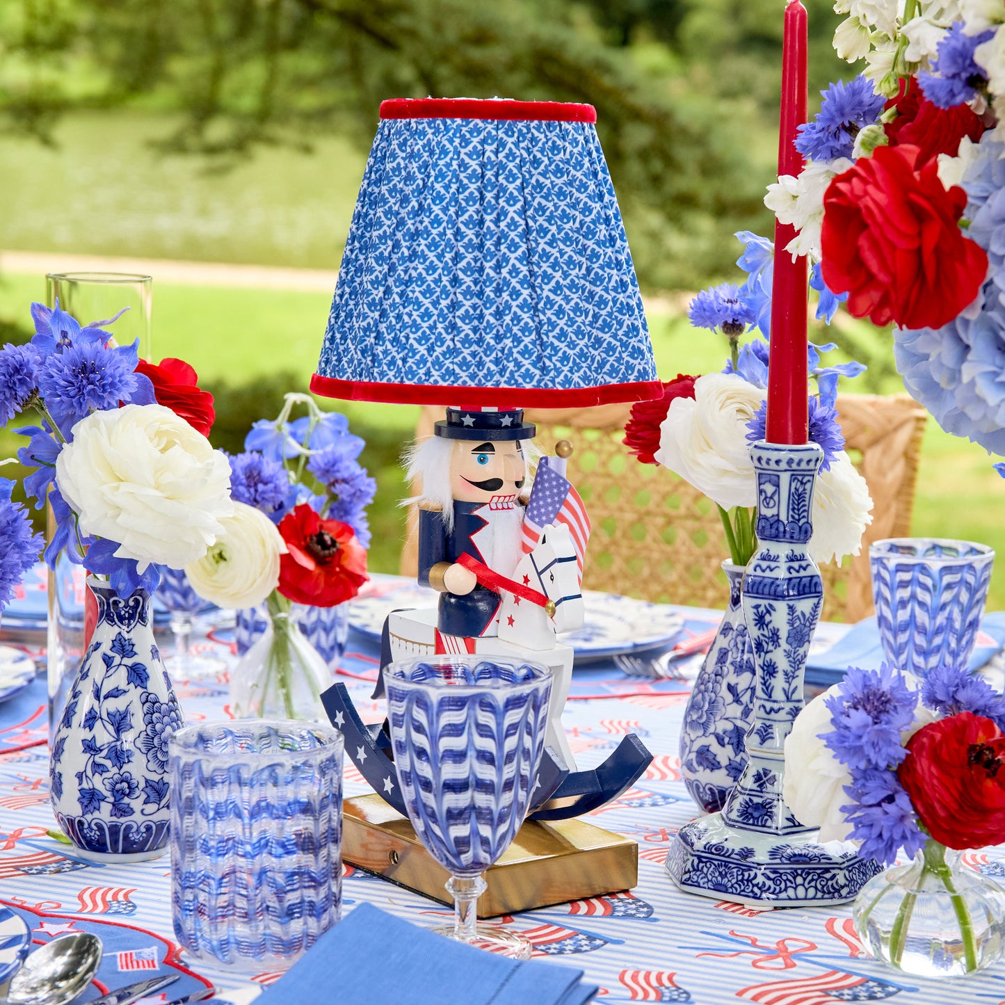 Fourth of July Rechargeable Lamp
