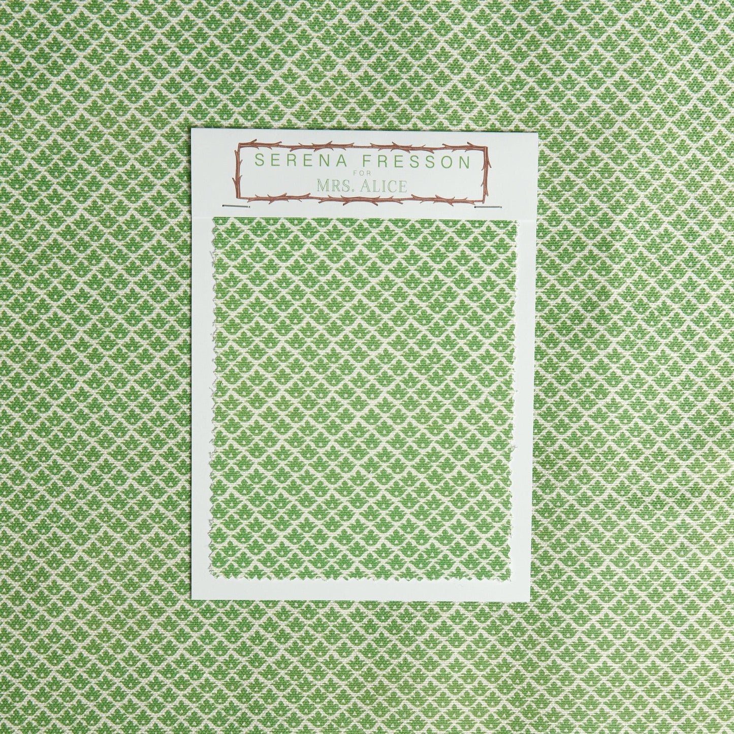 Green Lotus Flower Fabric