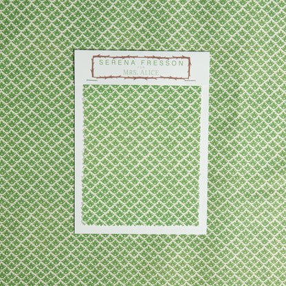 Green Lotus Flower Fabric