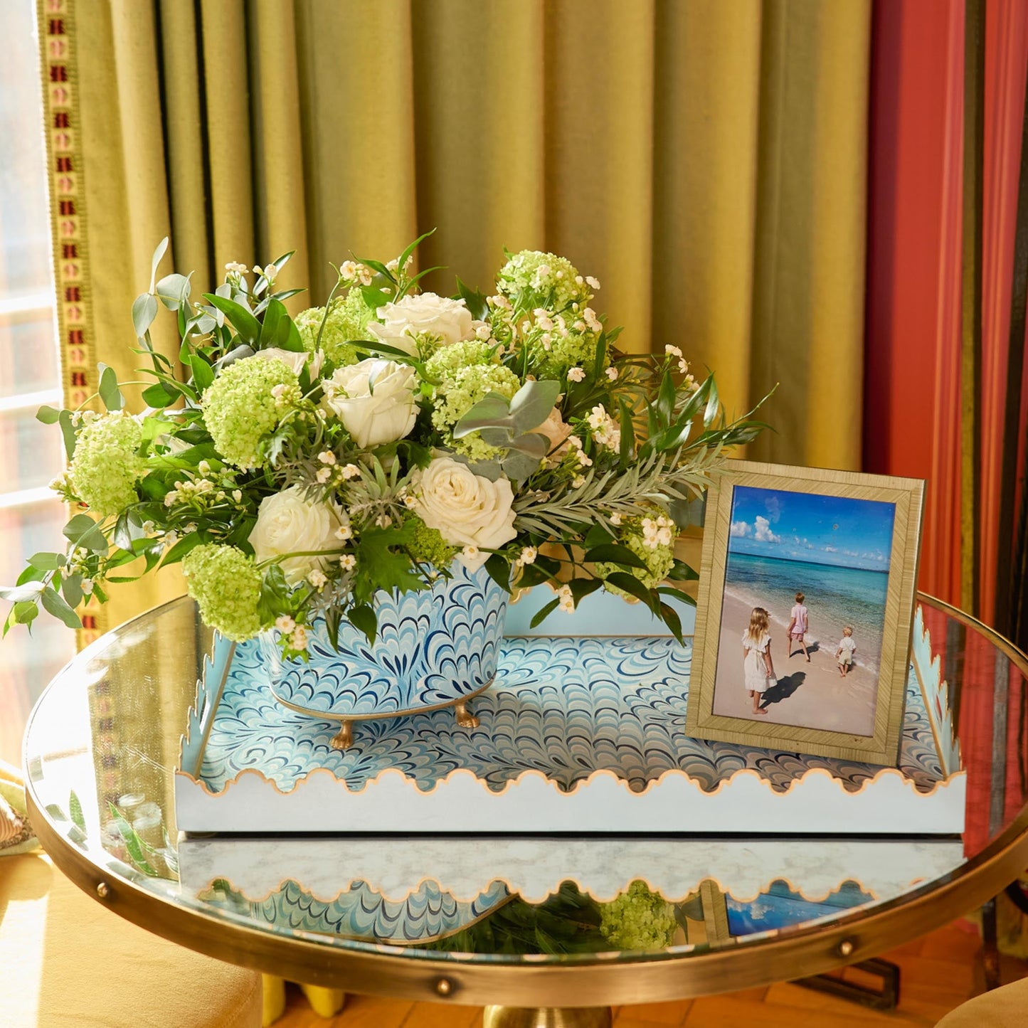 Blue Marble Tray