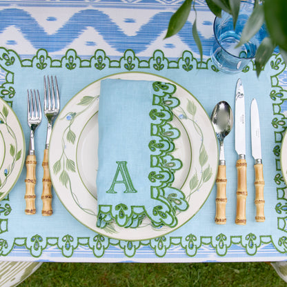 Blue Ikat Tablecloth