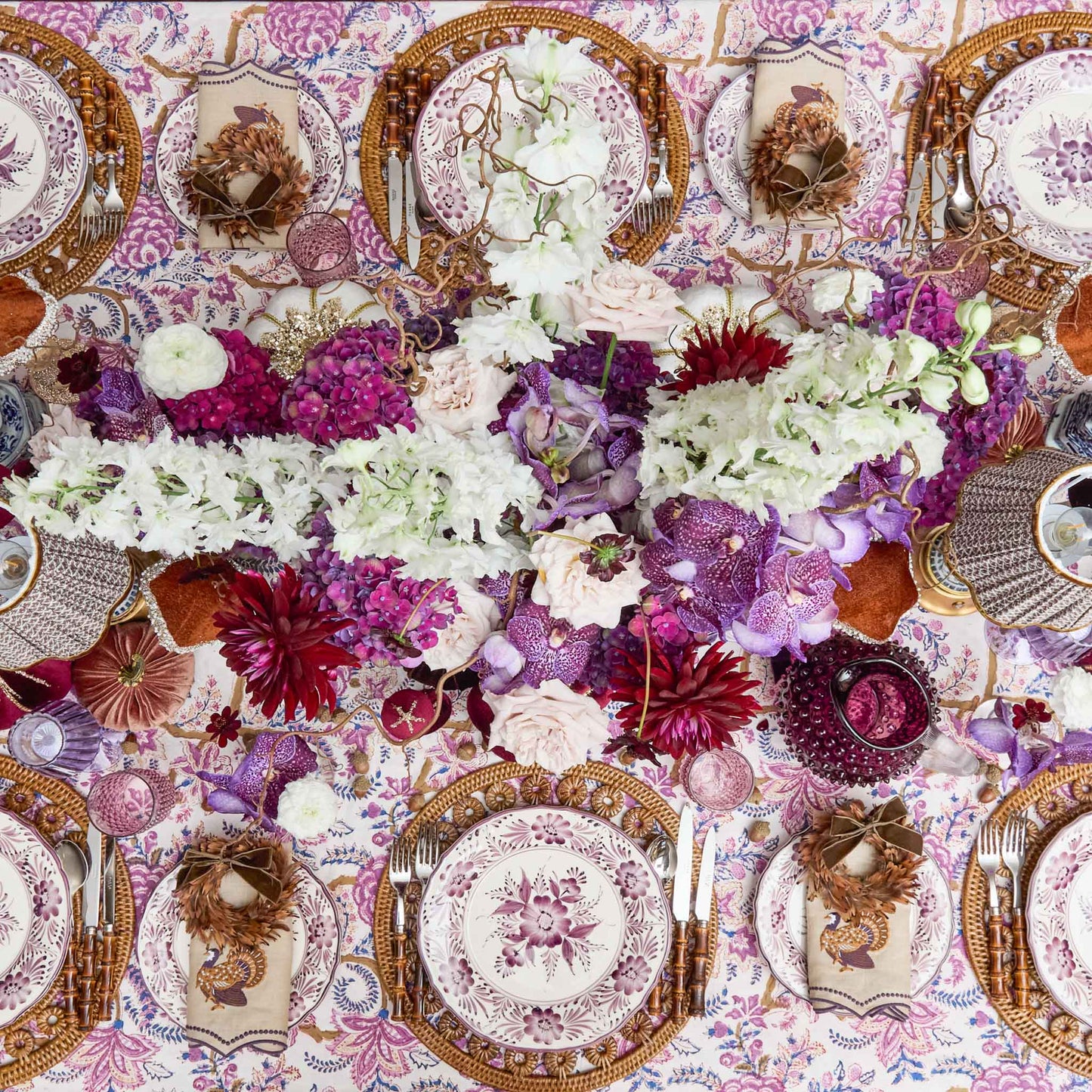 Purple Pandora Dinner Plates (Set of 4)