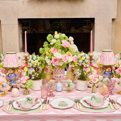 Green & Pink Eloise Gingham Placemats & Napkins (Set of 4)