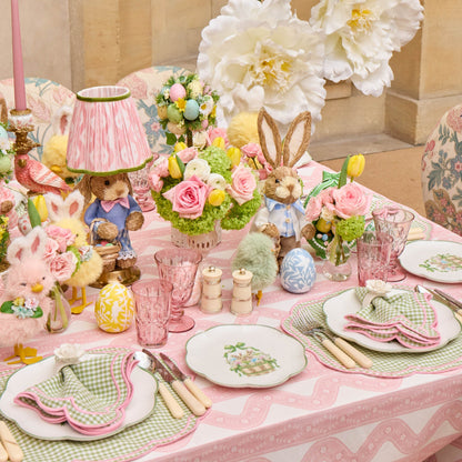 Green & Pink Eloise Gingham Placemats & Napkins (Set of 4)