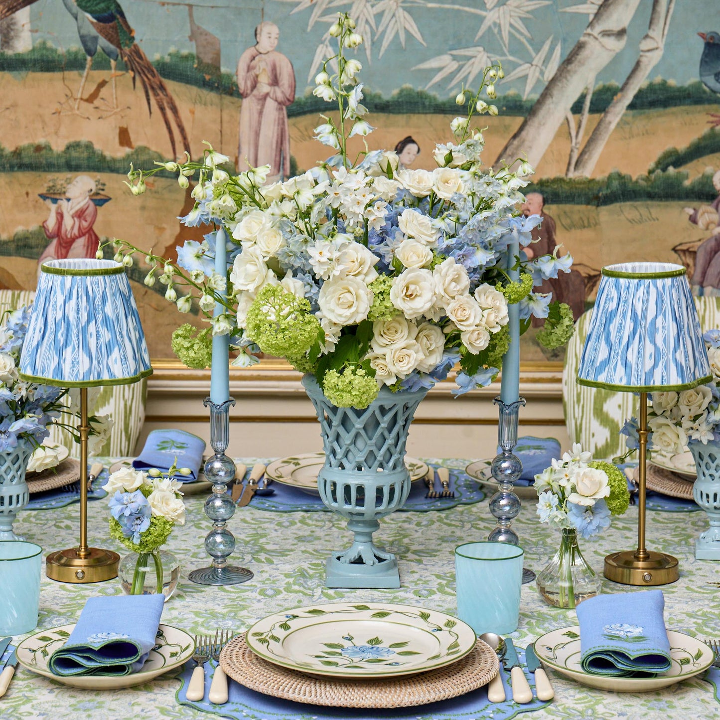 Eden Blue Candle Set