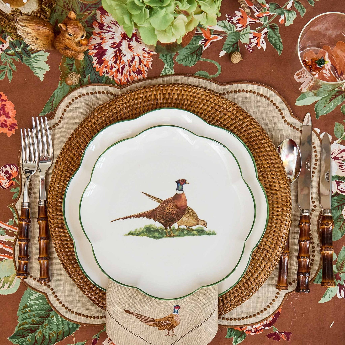Scalloped Pheasant Starter Plate