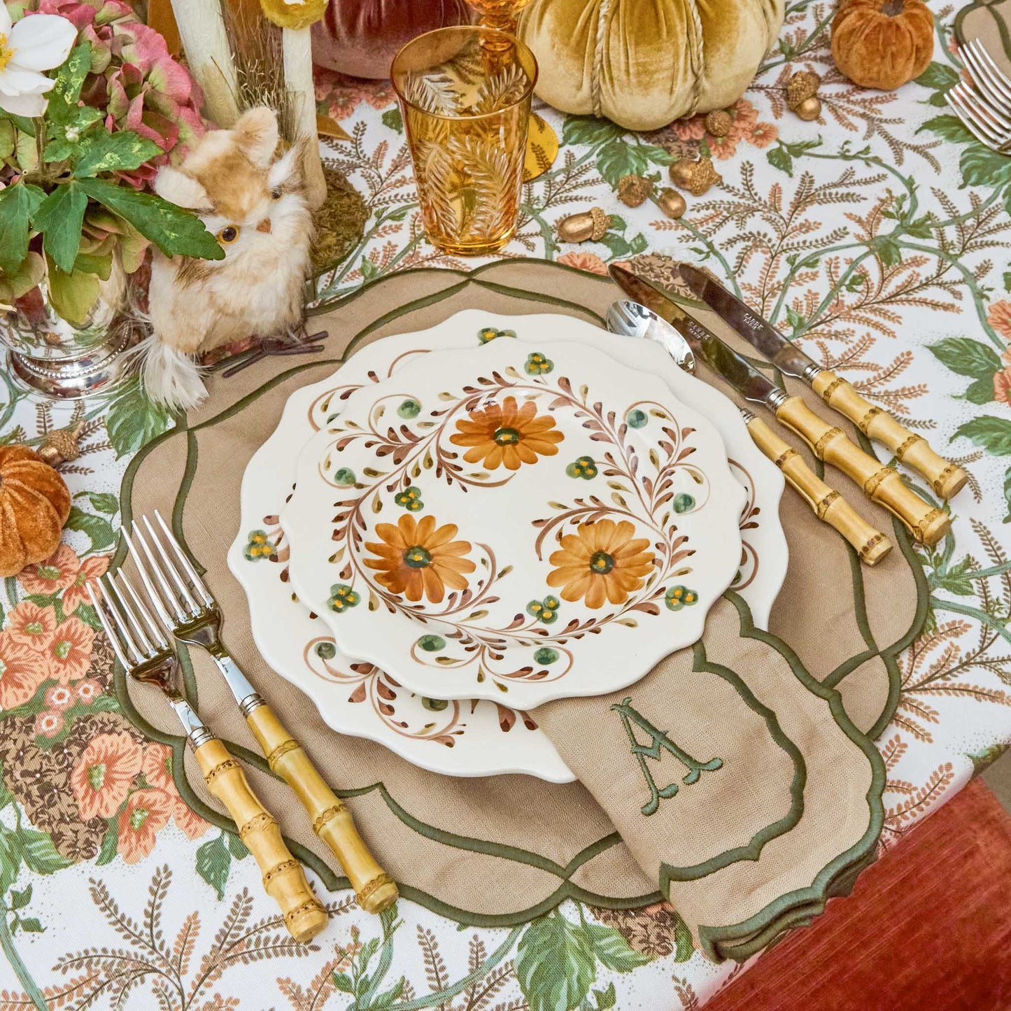 Autumn Lady Isabella's Garden Tablecloth