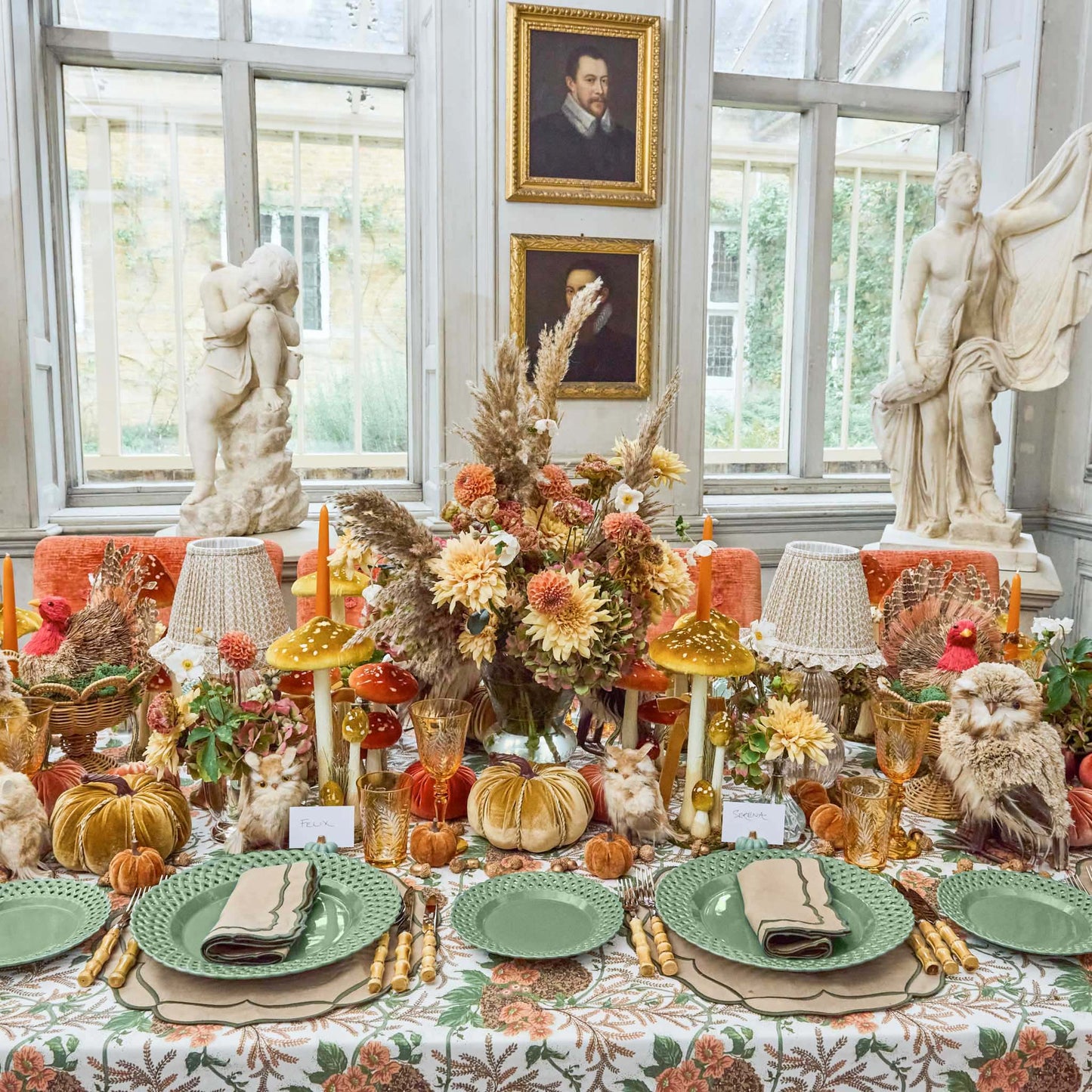 Sage Pumpkin Placecard Holders (Set of 4)