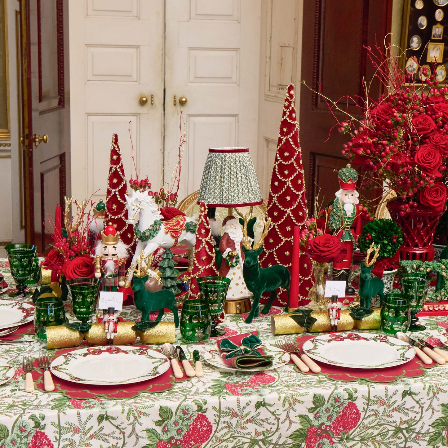 Christmas Garland Dinner Plate (Set of 4)
