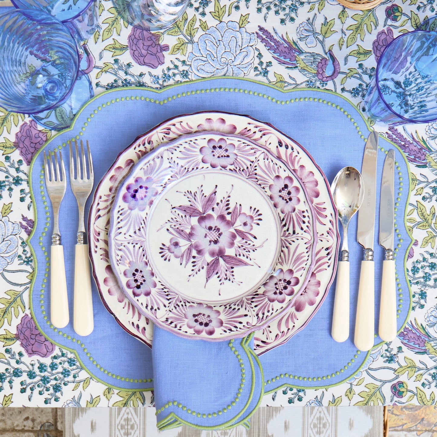 Purple Pandora Dinner Plates (Set of 4)
