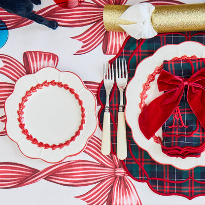 Red & Blue Sylvia Tartan Napkins (Set of 4)