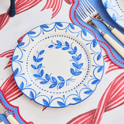 Elizabeth Blue Garland Starter Plate