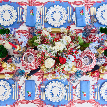 Elizabeth Blue Garland Starter Plates (Set of 4)