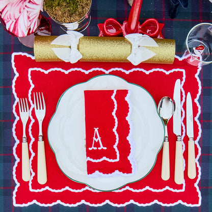 Red Elizabeth Napkins (Set of 4)